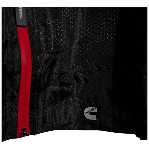 Cummins Black Rain Jacket Lightweight Men's Size 2XL - Picture 10 of 13